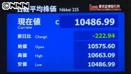 【↓】円高が嫌気され3日続落、1万0500円割れ、本日の日経平均(1月23日)