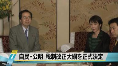 税制改正大綱:決定 企業中心に２７００億円を減税