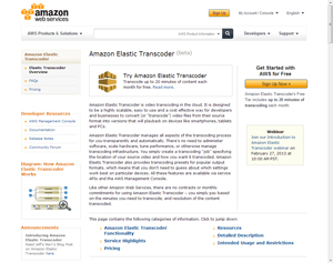 トランスコードもクラウド化！Amazon Elastic Transcoder開始