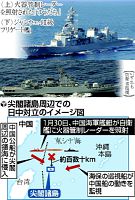 照射は威嚇か…尖閣北で中国軍と海自にらみ合い