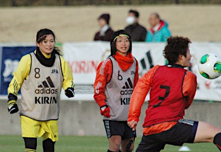 女子サッカー・なでしこ候補が合宿