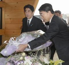 安倍首相が岩手視察