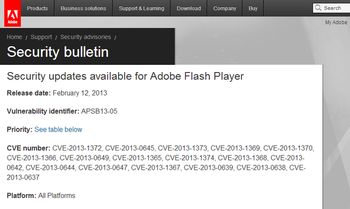 Adobe Flash Player、前回の更新から1週間経たずに新たな脆弱性修正