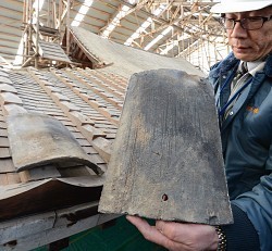 平等院:鳳凰堂の屋根瓦１２７３枚は創建５０年後のもの