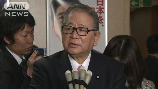 国民新党・自見代表が自民に復党願と「吸収合併を」