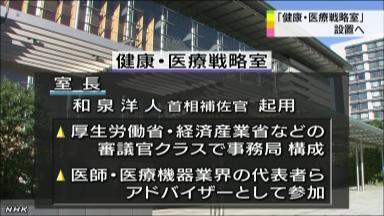 医療技術革新へ 政府が戦略室