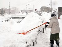 猛吹雪、生活を直撃…酸ヶ湯５２９センチ