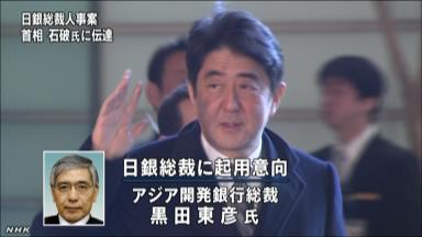 日銀人事、４日に聴取＝衆参で各党代表質問