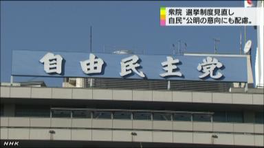 衆院選挙制度改革、３党合意を再確認 自公民