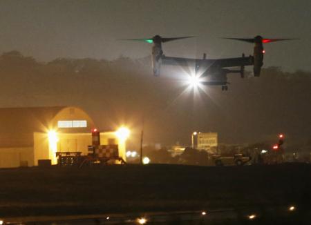 オスプレイ訓練 北川～土佐町上空で確認