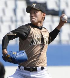 ハム吉川、左ひじ「不安なし」 最速１４７キロ