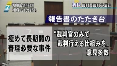 裁判員制度見直し 長期裁判は“除外”も検討