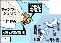 辺野古区長選、移設容認の現職敗れる