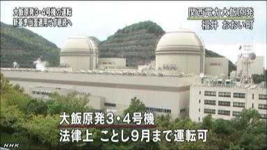 大飯原発 原子力規制委は審査の“停止”求めず