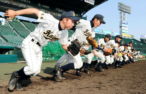 いわき海星、甲子園で練習 「抑える投球したい」 福島