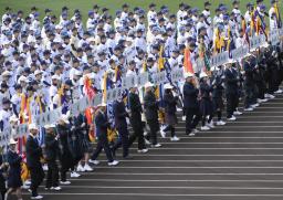 甲子園で開会式リハーサル 第８５回選抜高校野球大会