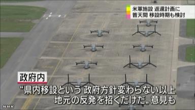 47NEWS ＞ 共同ニュース ＞ 普天間返還「９年後めど」 日米、時期明記を調整