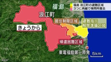 区域再編で人口の8割が日中の出入り可能に 浪江町