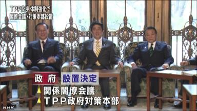 ＴＰＰ 議員外交展開へ 自民対策委 月内にも派遣開始