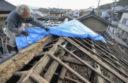 淡路の震度６弱、建物損壊１２００棟超える