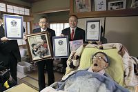 １１６歳お祝いに「ありがとう」 京丹後の木村さん