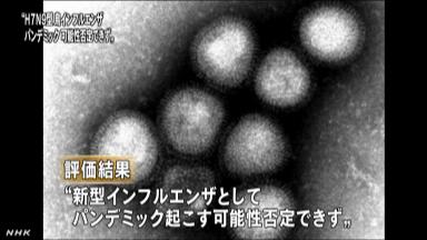 鳥インフルで感染研「人への大流行否定できぬ」