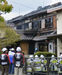 滋賀・草津 住宅全焼２人死亡