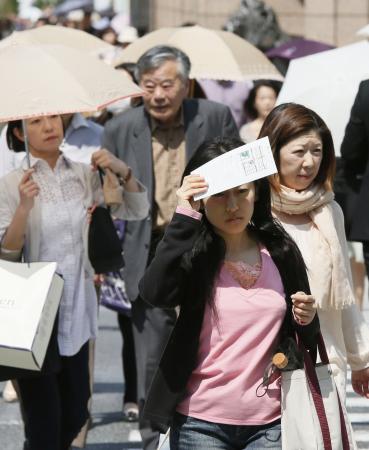 47NEWS ＞ 共同ニュース ＞ 日本列島、早くも真夏日 晴れて上空に暖気