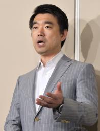 橋下氏、囲み取材を再開