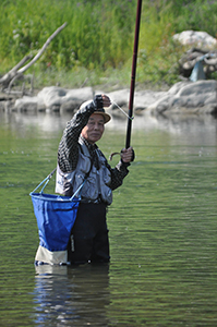 静岡・興津川でアユ釣りが解禁