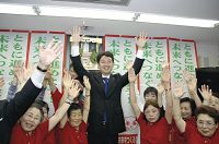 熊谷氏、盤石の再選…千葉市長選