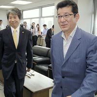 八尾市長、オスプレイ訓練受け入れ反対を表明