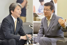 八尾市長「オスプレイ反対」維新・松井氏と会談