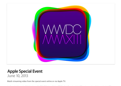 「WWDC 2013」基調講演がWebとApple TVから視聴可能に