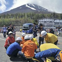 その時に備え…「富士で地震」想定して防災訓練