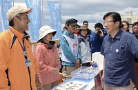 富士山県側登山者、５割増