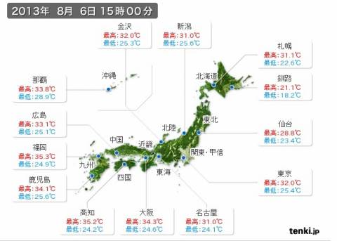 猛暑:立秋なのに…高知県四万十市で３８．６度