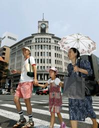 高知、甲府で４０．７度＝今夏最高、６年ぶり４０度超－熱中症に注意・気象庁