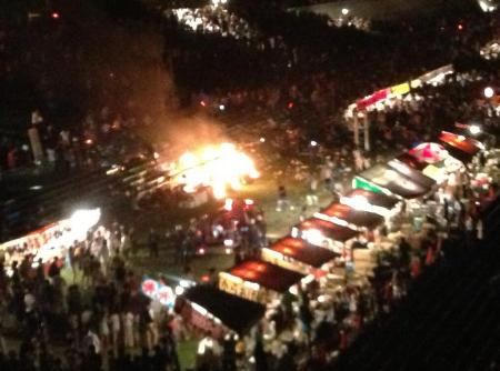 京都・福知山市花火大会爆発 各地の祭り会場で警察などが指導