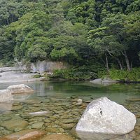 屋久島の渓谷で３人水死、東京の親子か