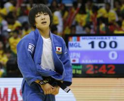 世界柔道開幕 女子48kg級の浅見 八瑠奈選手は銀メダル