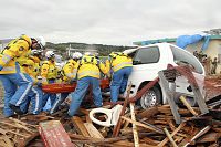 県防災訓練に３０００人