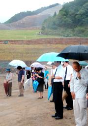 紀伊半島豪雨、雨の黙とう 「２年たった気がしない」