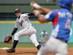 安楽、キューバを完封 日本は決勝進出／１８ＵＷ杯