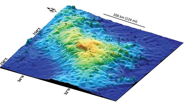 太平洋の巨大火山