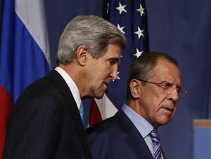 シリアめぐる米ロ外相会談は冒頭から溝、米国「武力行使排除せず」