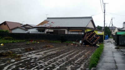 串本の突風、数十軒に被害 竜巻の可能性も 和歌山