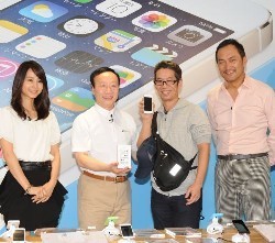 ドコモｉＰｈｏｎｅ発売に渡辺謙＆堀北