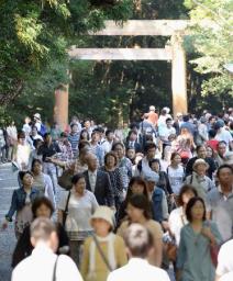 いまの正殿に最後の祈り 伊勢神宮、「遷御の儀」前に