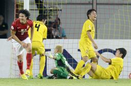 サッカーＡＣＬ、柏２連敗で敗退 準決勝で広州恒大に